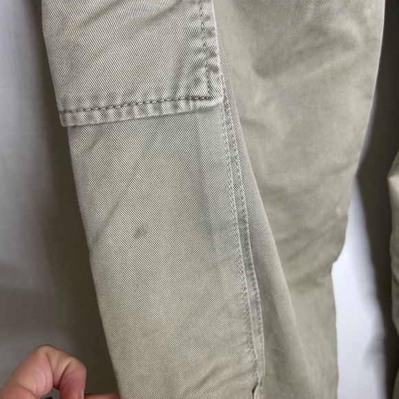 Zara TRF BELT LOOP CARGO Khaki Mid Rise - Picture 9 of 10